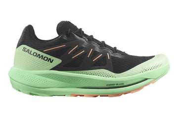 Salomon Pulsar Trail B Black/Green/Cantaloupe Womens #color_black-multi-greens